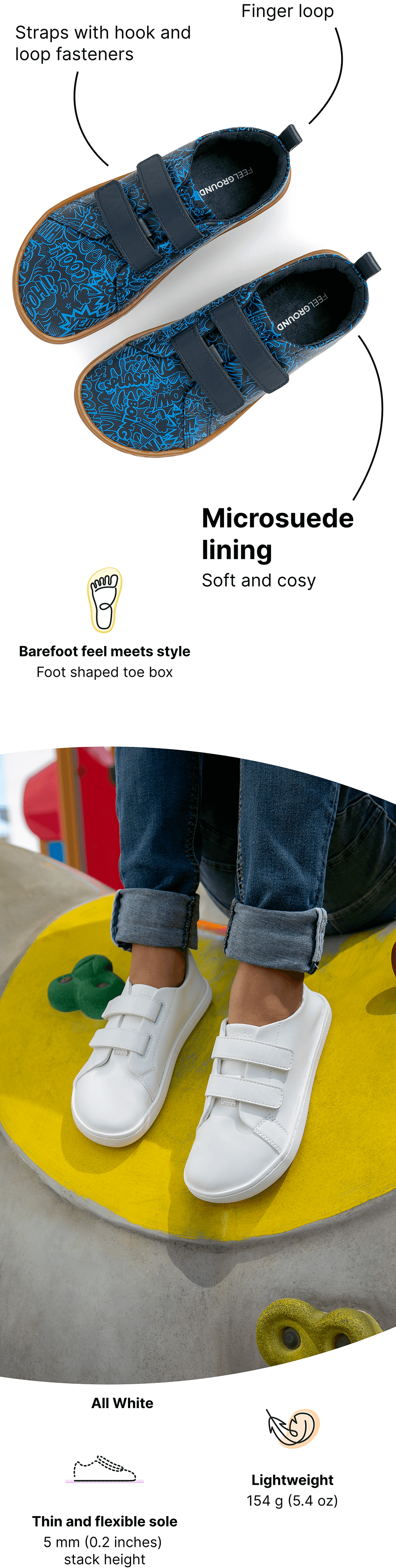 Kids' barefoot shoes ǀ Feelgrounds